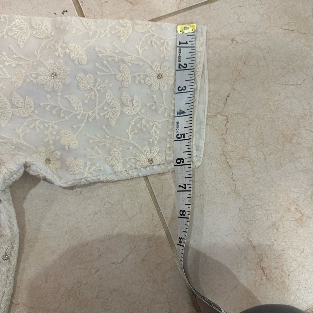 Chikankari White Lehenga - image 5